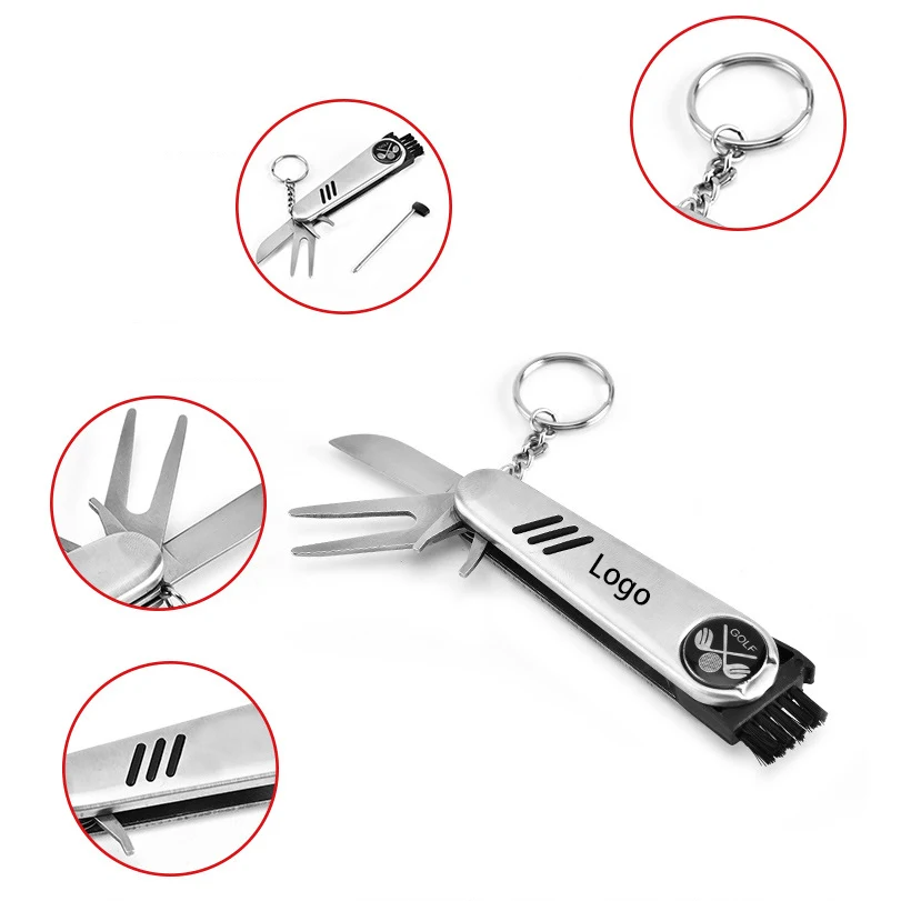 Stainless Steel Key Chain Pocket Golf Multi-Tool 1