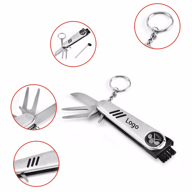 Stainless Steel Key Chain Pocket Golf Multi-Tool