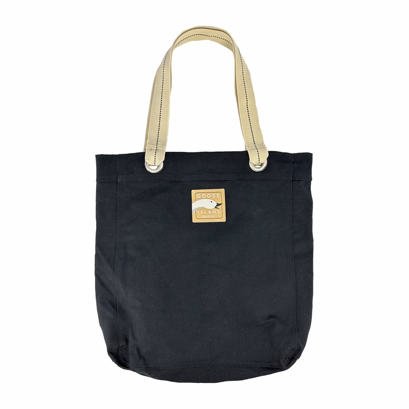Tote Bag w/ Sewn Woven Patch - "Elite" Weave