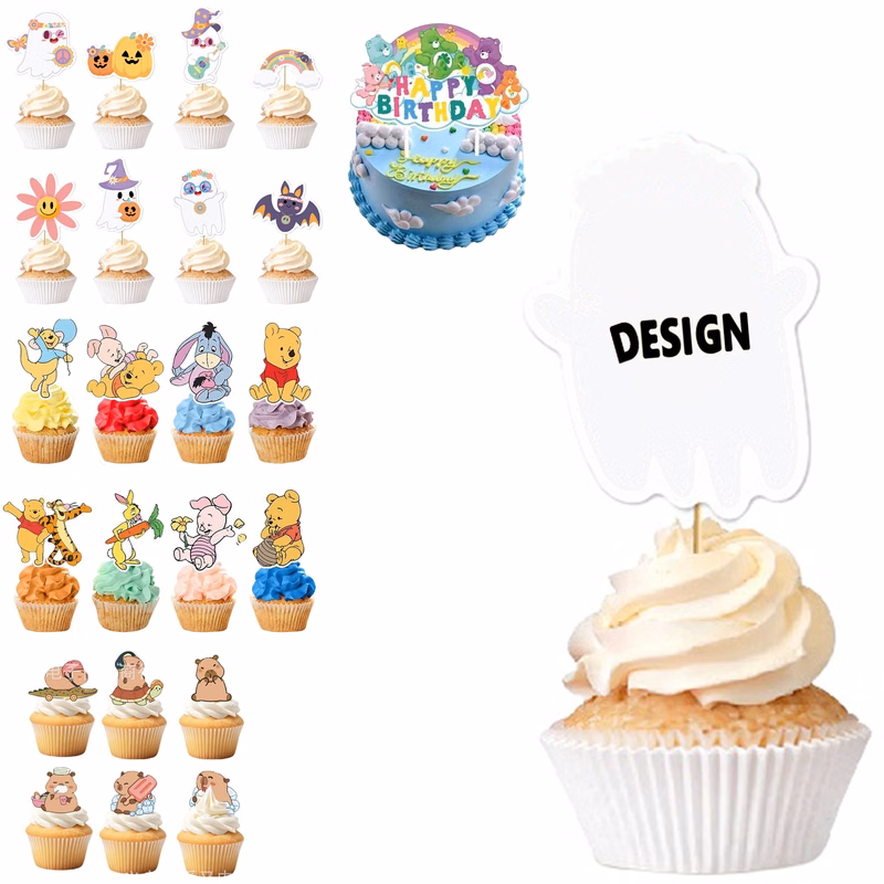 Custom Cupcake Toppers Set