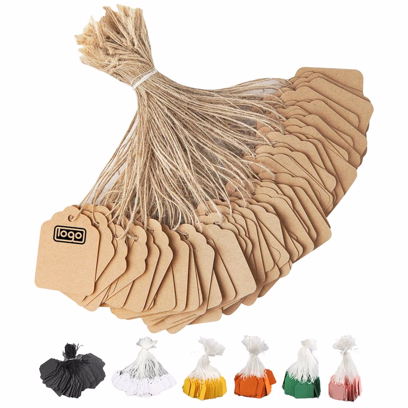 100Pcs Kraft Paper Price Hang Tag