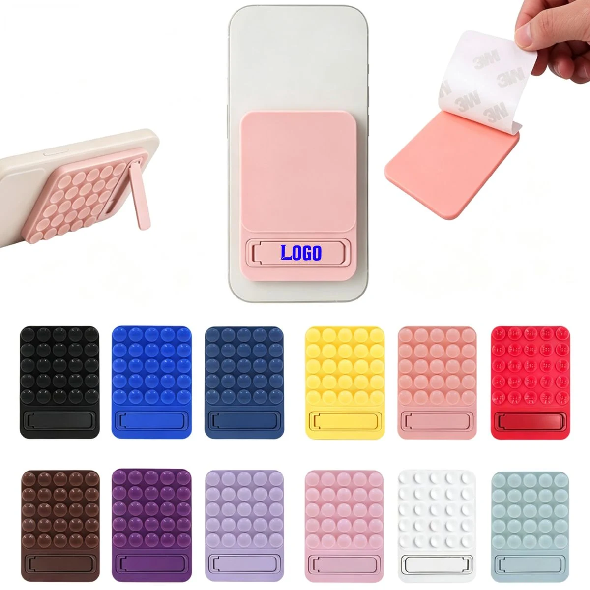 Flexible Silicone Suction Cup Phone Holder Stand 1