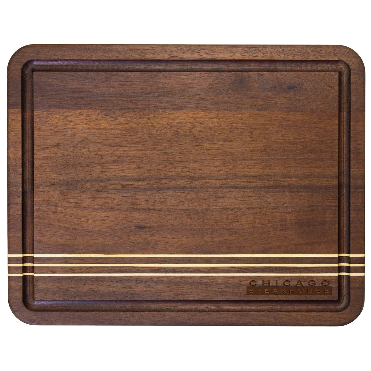 14" Rock & Branch® Dark Acacia Pinstripe Board 1