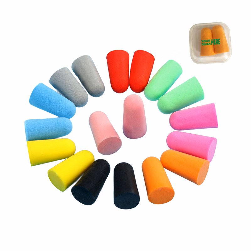 MOQ 50 Soft Foam Earplugs Sound Blocking for Snoring Studying