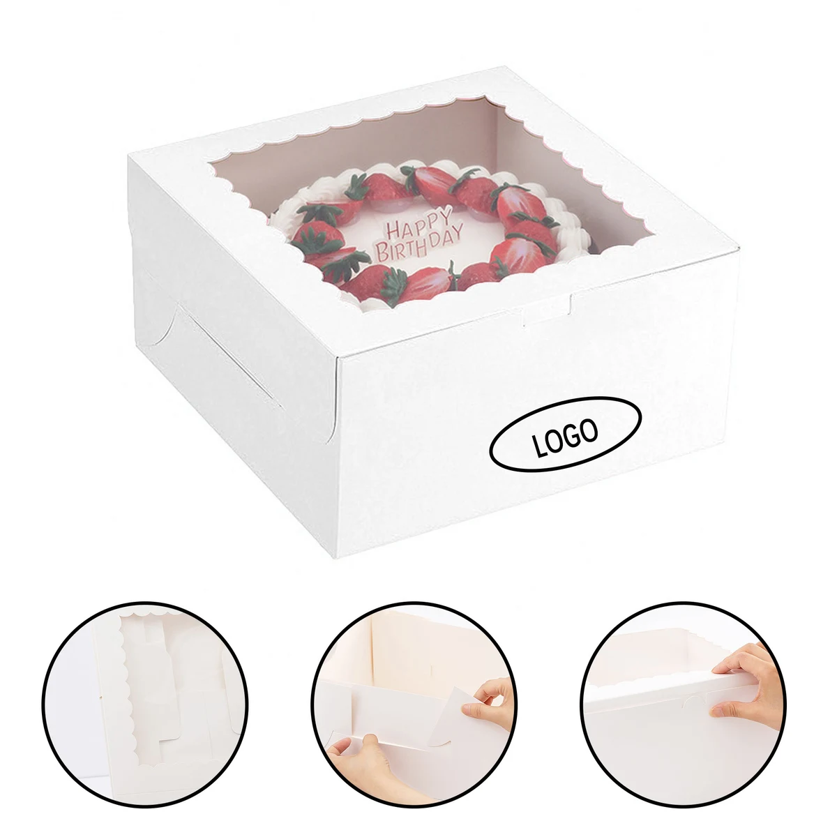 Food Grade Cake Box with Window 1