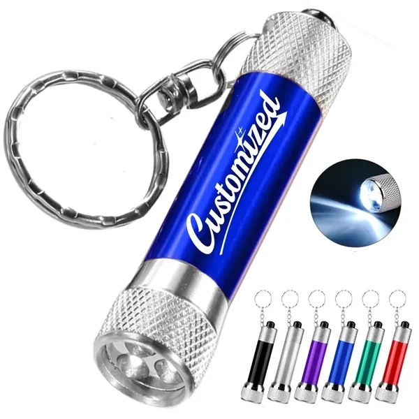 Custom Metal Mini LED Flashlight Keychain — Portable Emergency Light Tool 1