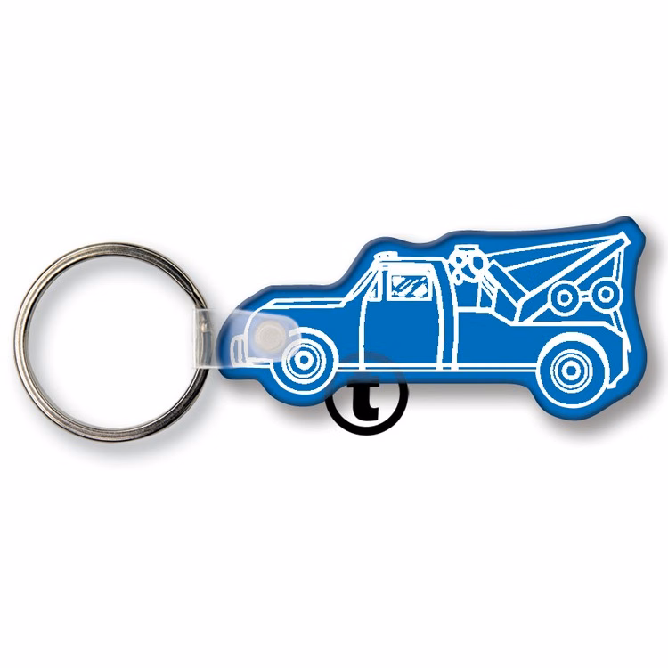Tow Truck Key Tag (Spot Color)