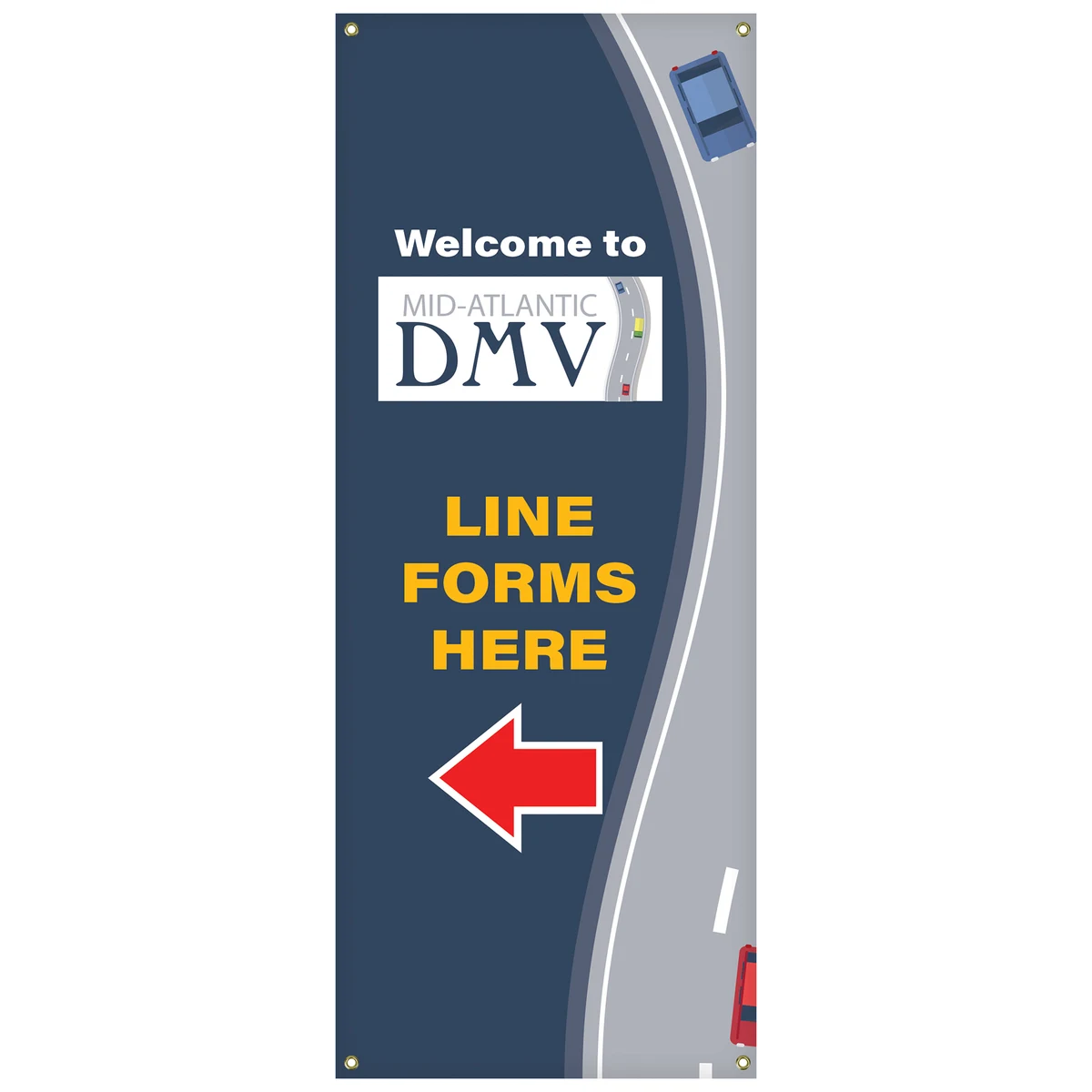 60" x 24" X-Banner Replacement Banner (Polyester Banner Only) 1