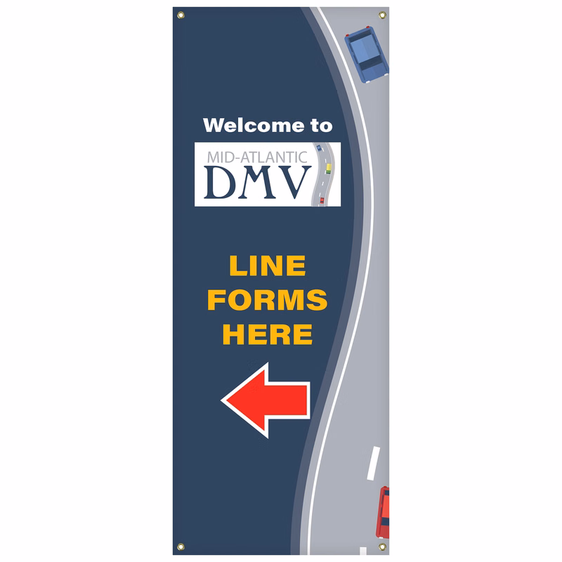 60" x 24" X-Banner Replacement Banner (Polyester Banner Only)