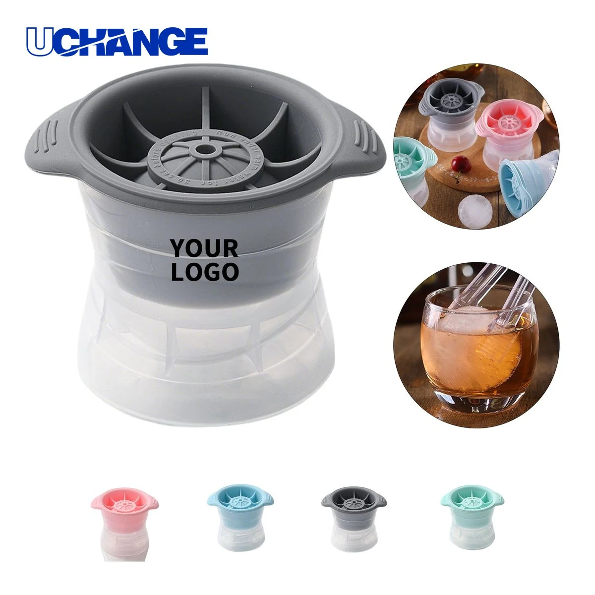 Silicone Ice Ball Mold Tool with Lid 1
