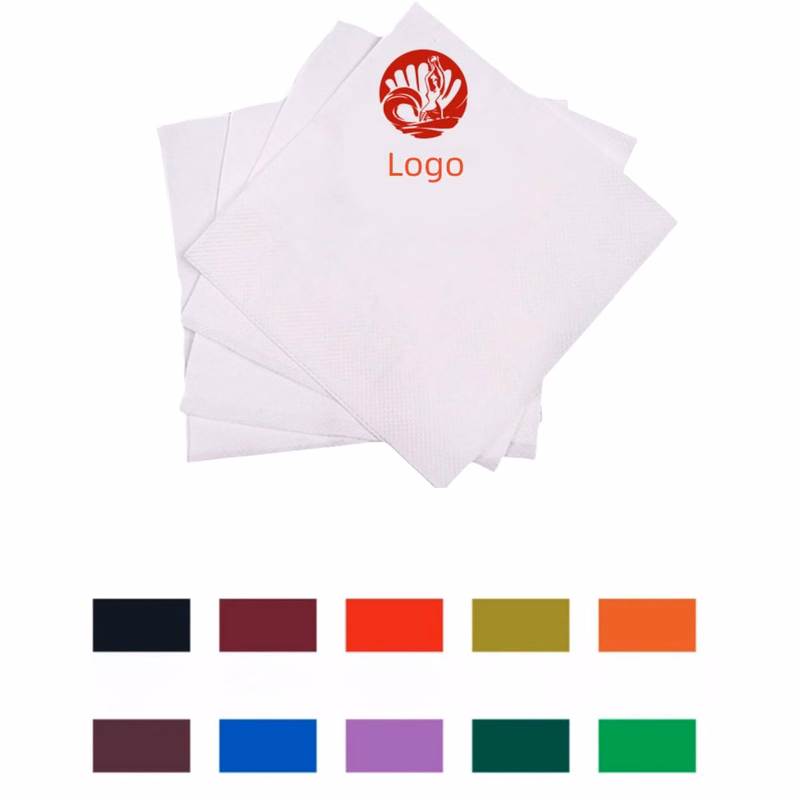2 Ply White Beverage Napkin