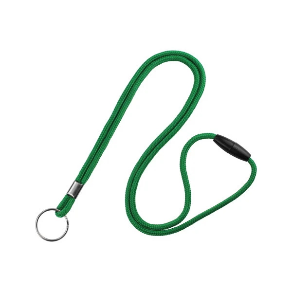 1/8" Breakaway Blank Lanyard w/Split Ring (Kelly Green) 1