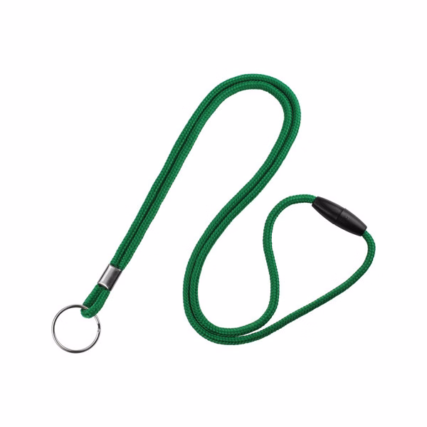 1/8" Breakaway Blank Lanyard w/Split Ring (Kelly Green)