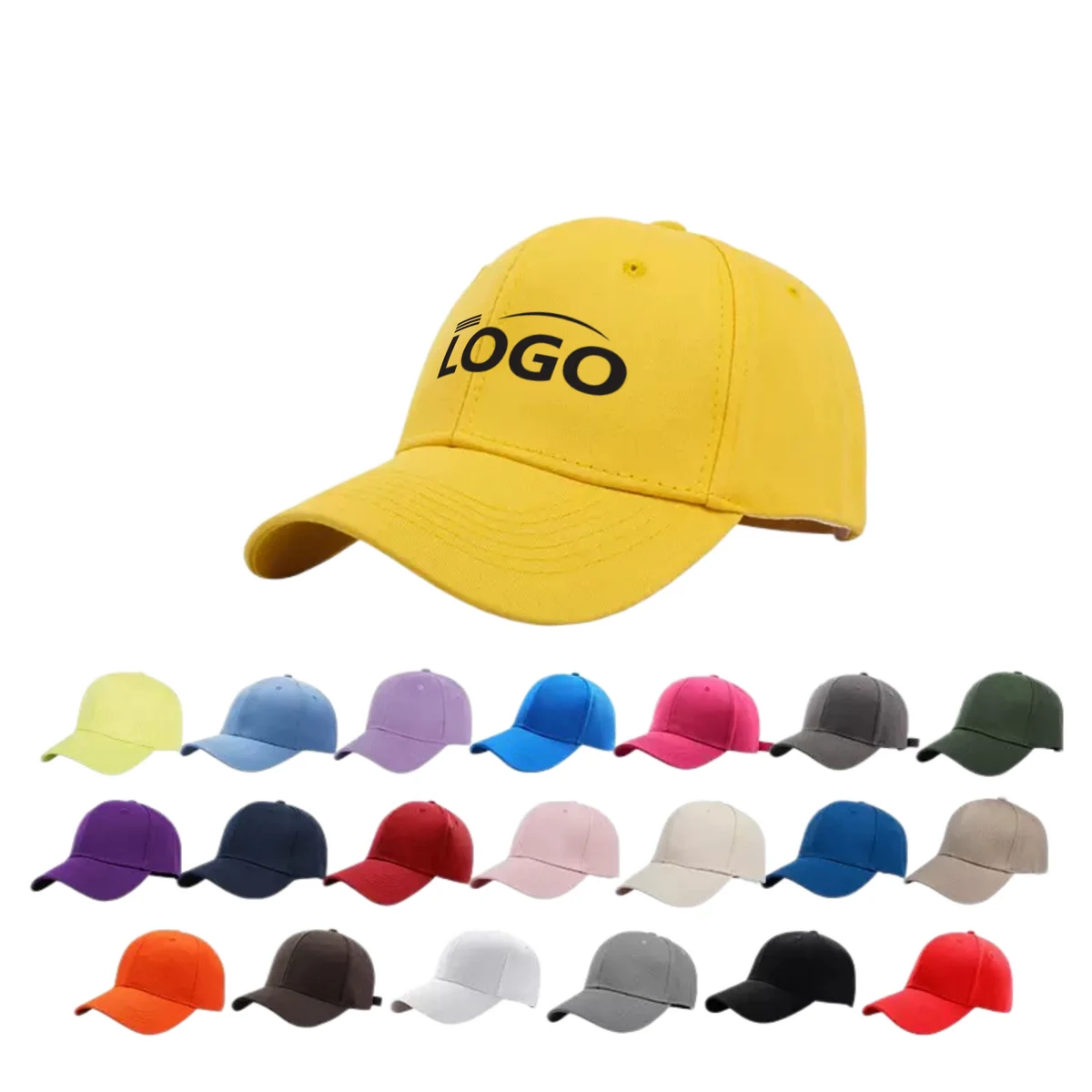 Soft Cotton 6 Panel Unstructured Baseball Cap 1