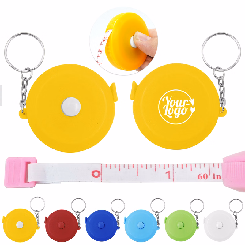 Portable Round Keychain Measuring Tape