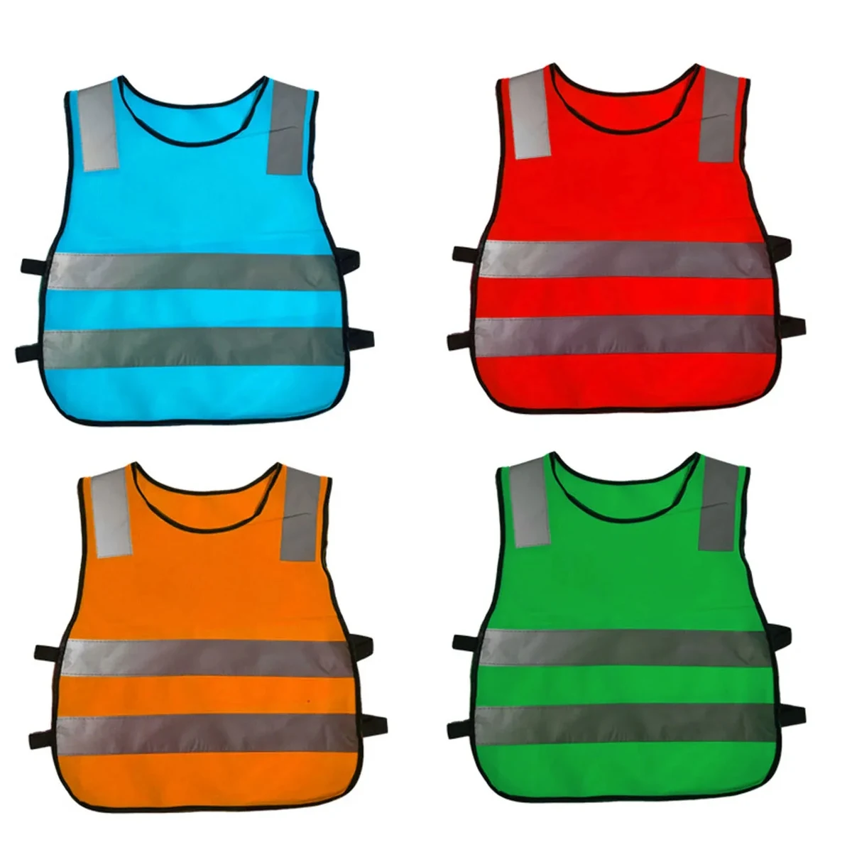 Small MOQ 100pcs Kids Reflective Safety Vest 1