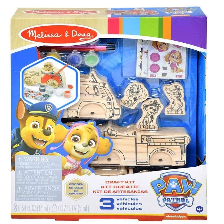 Melissa & Doug Paw Patrol Wooden Vehicles Craft Kit 1
