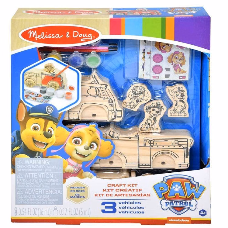 Melissa & Doug Paw Patrol Wooden Vehicles Craft Kit