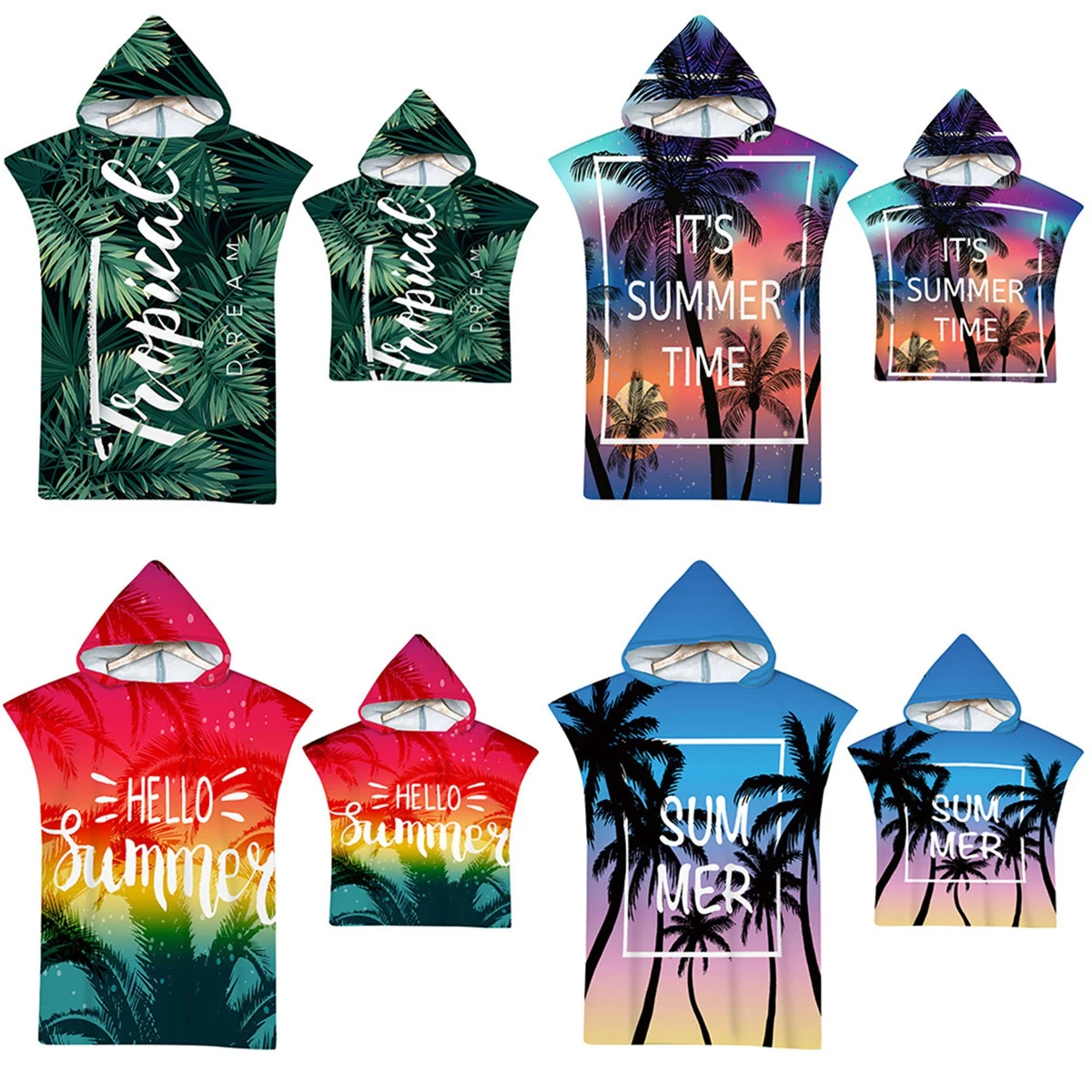 Sublimation Hooded Beach Changing Towel 1