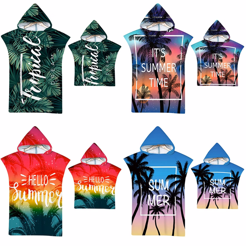 Sublimation Hooded Beach Changing Towel