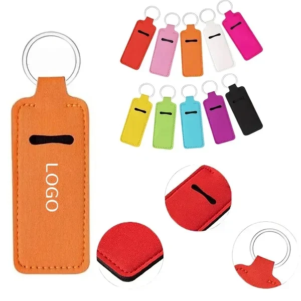 Colorful Lip Balm Keychain Holder 1