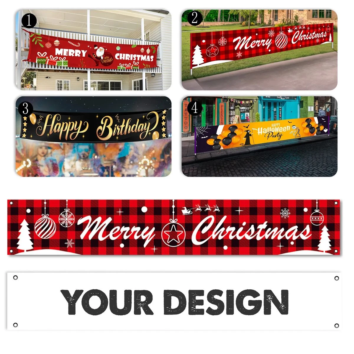 Christmas Banner Outdoor Decorations 1