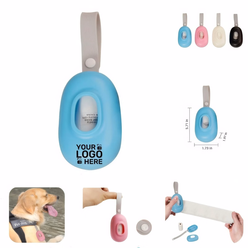 Portable Silicone Doggy Poop Bag Case