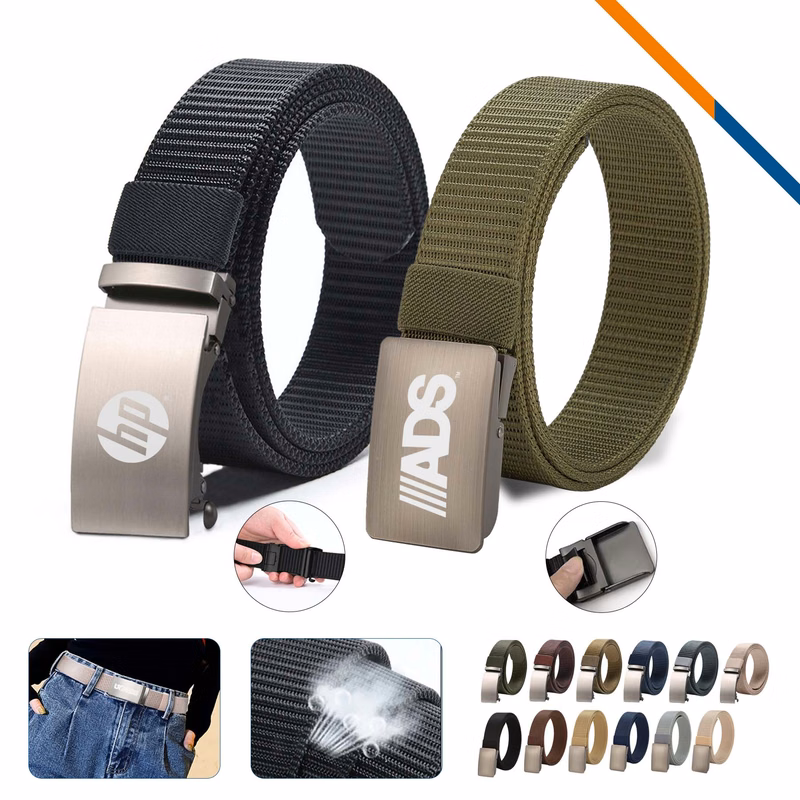 Terio Adjustable Metal Buckle Canvas Belt