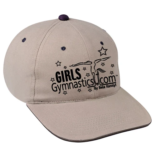 Khaki/Navy Unstructured Sandwich Baseball Cap Rx 1