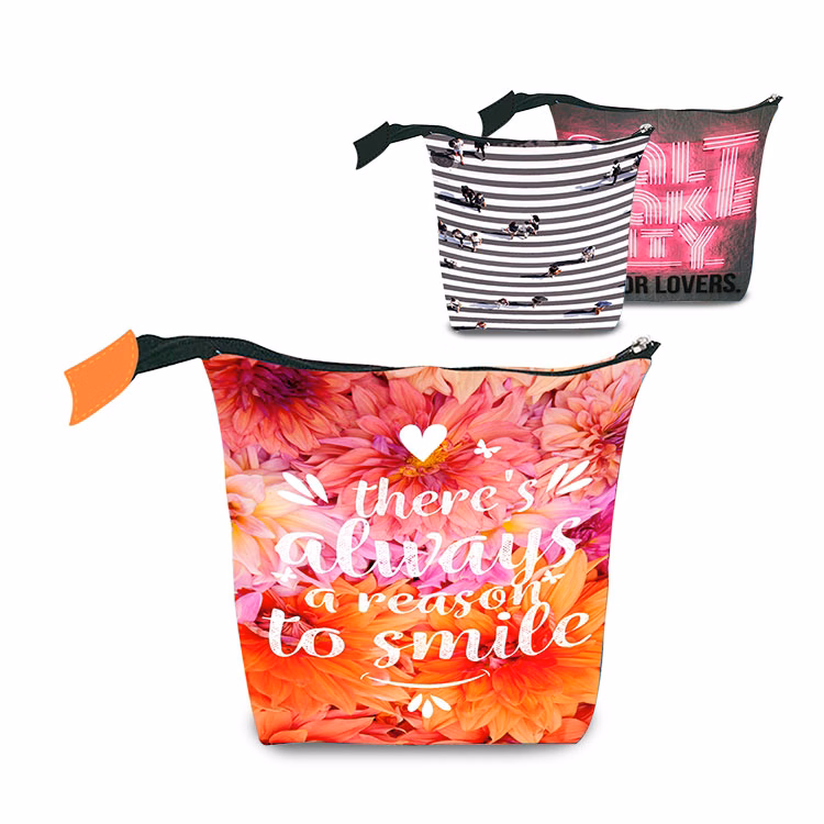 Full color Edge-to-Edge Zippered 5 oz. Cotton Pouch