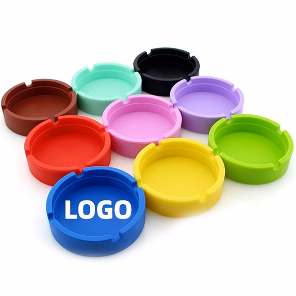 Round Silicone Ashtray MOQ100pcs