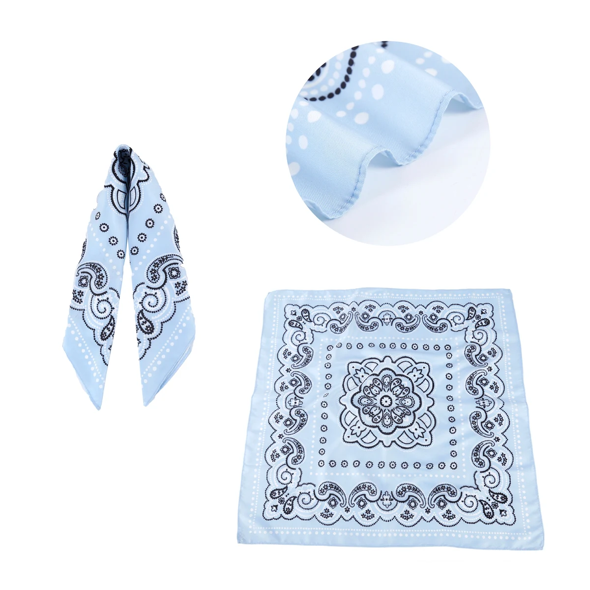 Square Neck Scarf in Silk MOQ 50 1
