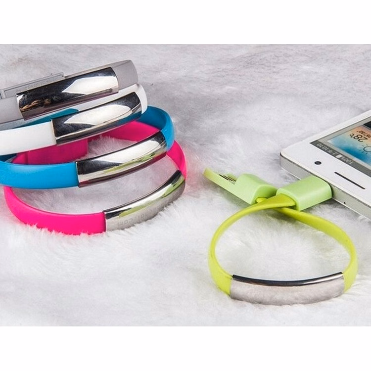 USB Bracelet magnetic charger cable for Iphone/Android