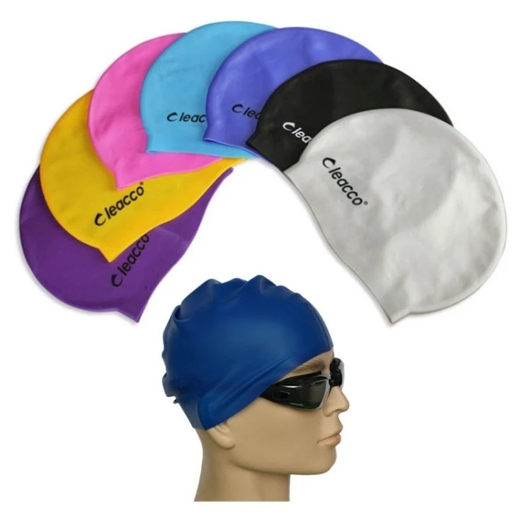 Silicone Adult Flat Swim Caps 1