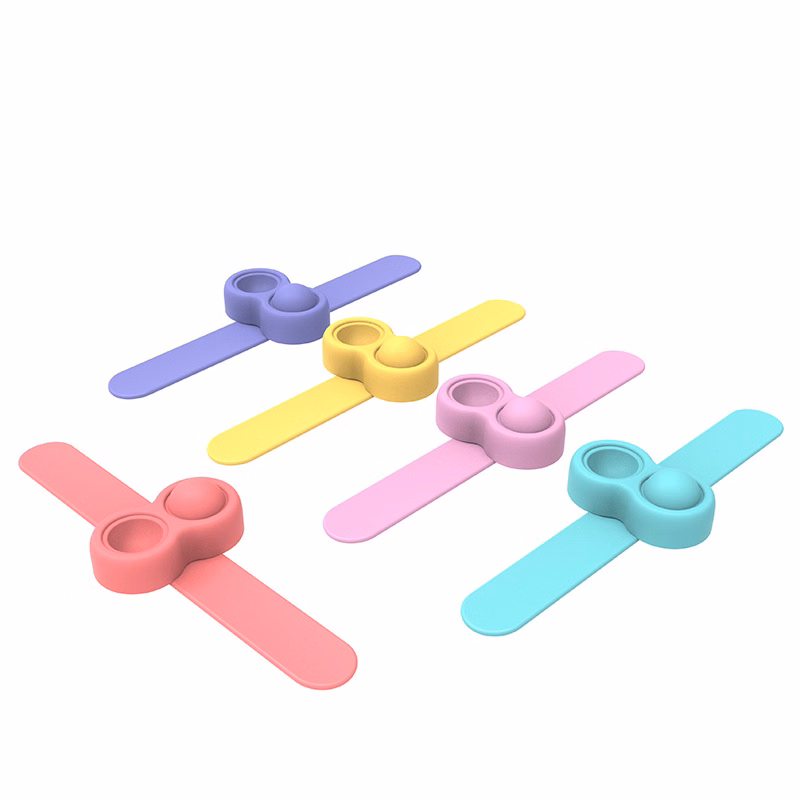 Fidget Sensory Wrist Band Steering Wheel Silicone Clap Ring