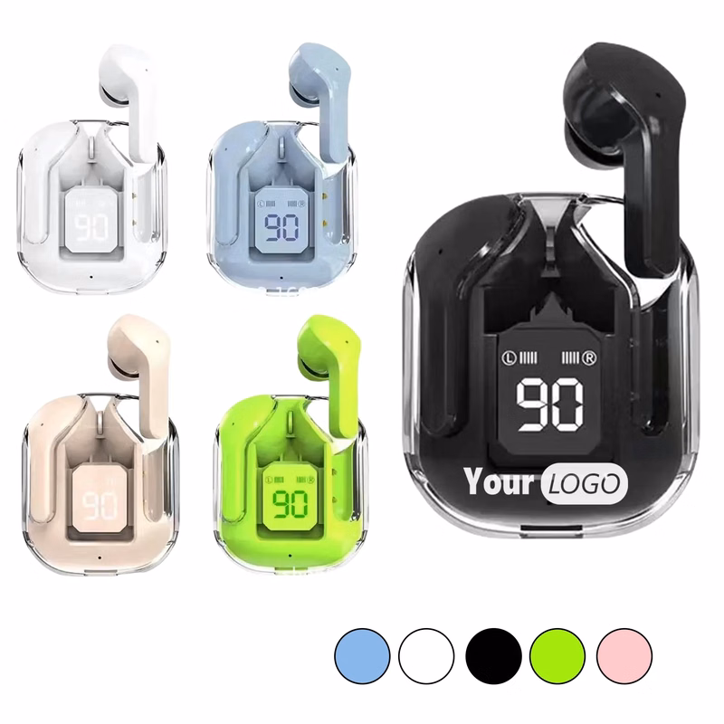 Noise Cancelling Wireless Earbuds With Battery Indicator