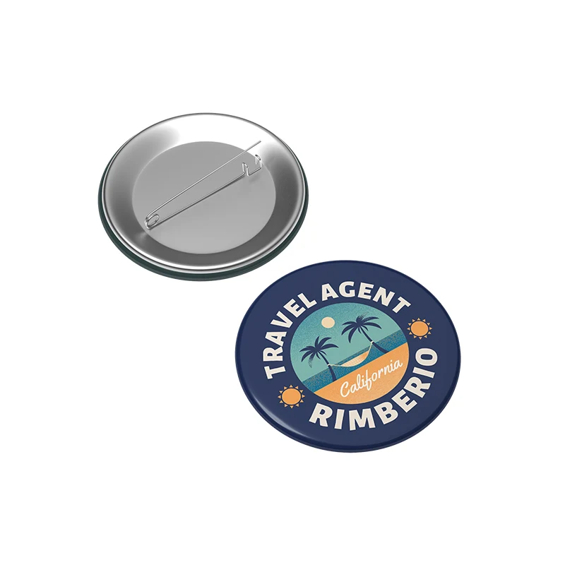 2 1/4" Full Color Pin Back Button 1