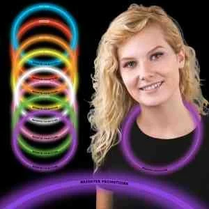 Purple 22" Superior Single Color Light Up Glow Necklace 1