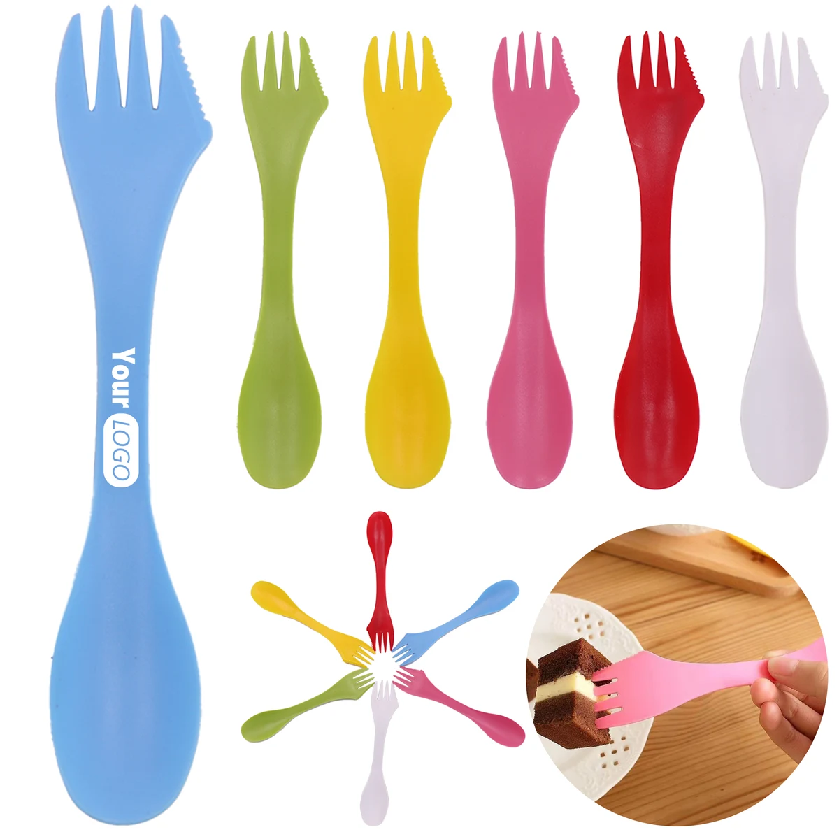 Plastic Double Headed Multifunctional Spoon 1