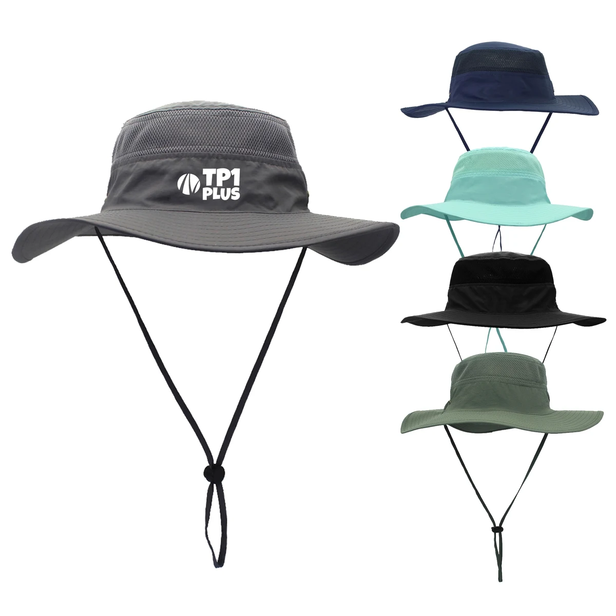 Drawstring Outdoor Sun Protect Brim Cap 1