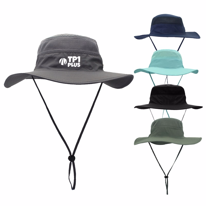 Drawstring Outdoor Sun Protect Brim Cap