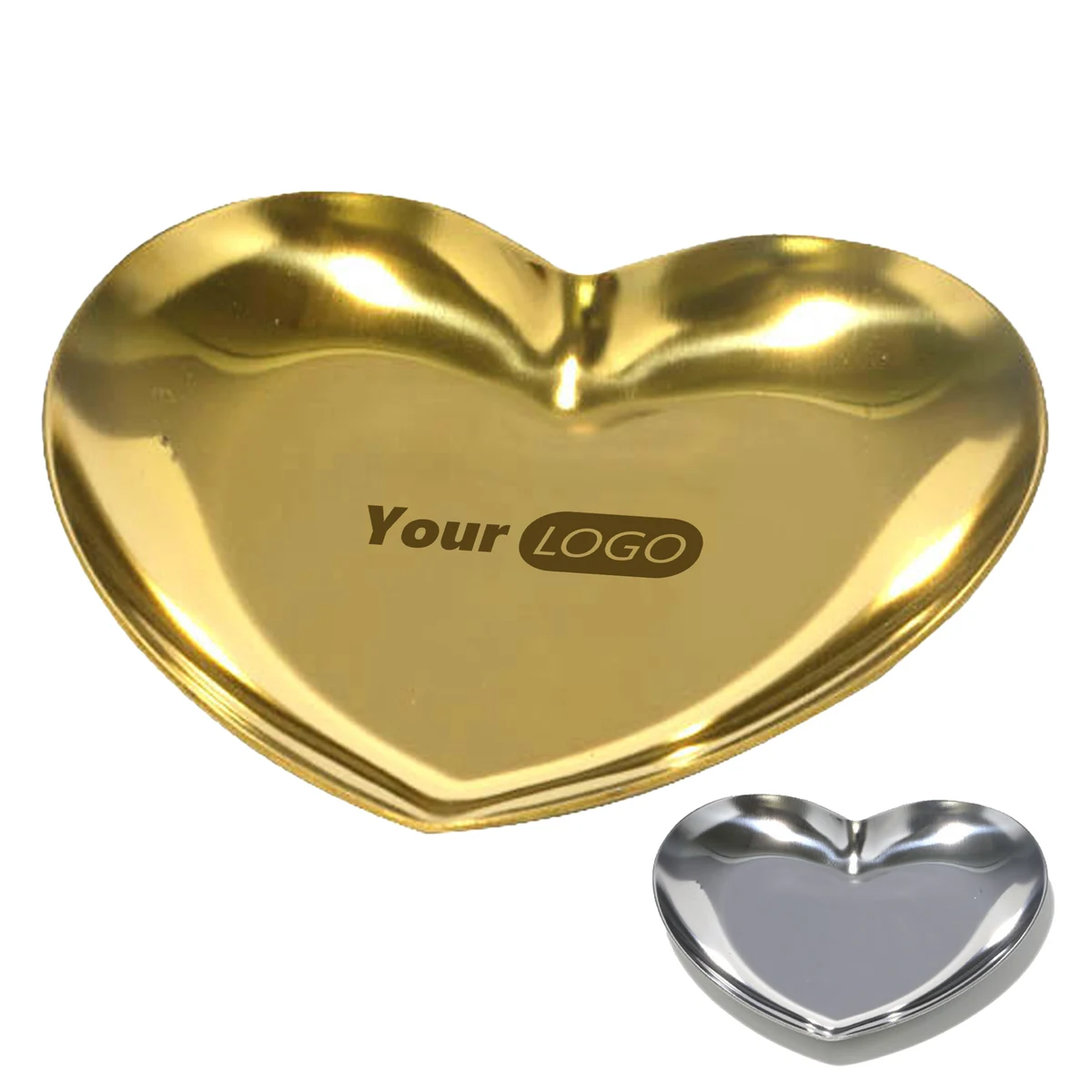 Stainless Steel Elegant Heart-Shaped Jewelry Tray ?C Ideal For Organizing Accessories 1
