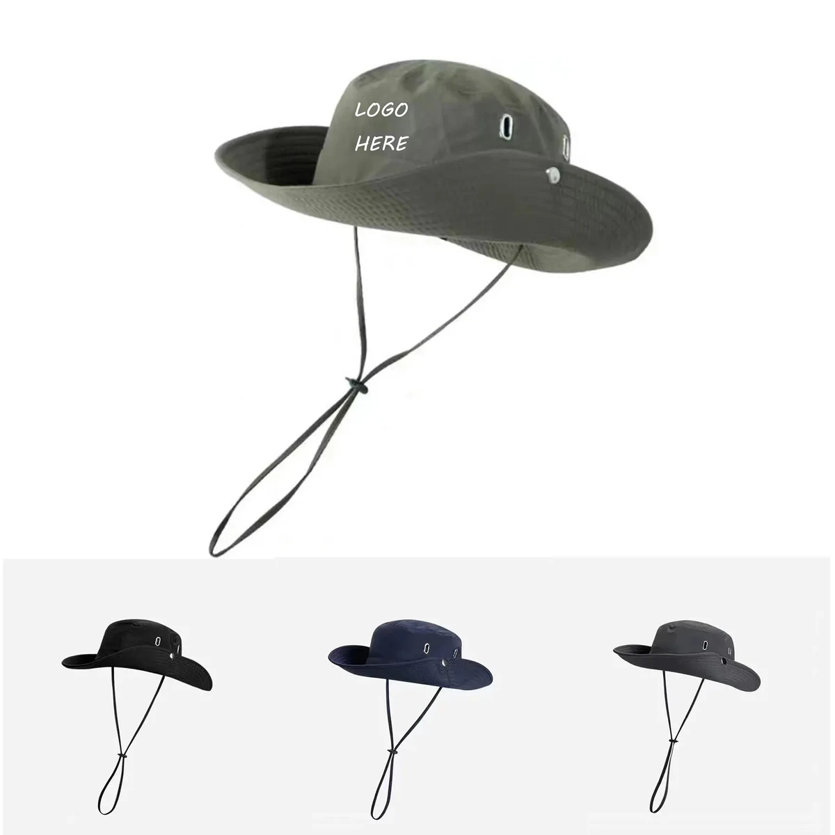 Quick Dry Breathable Wide Brim Bucket Hat 1