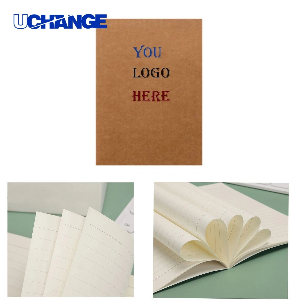 Color-Pop Recycled Kraft Paper Notebook Journal 1