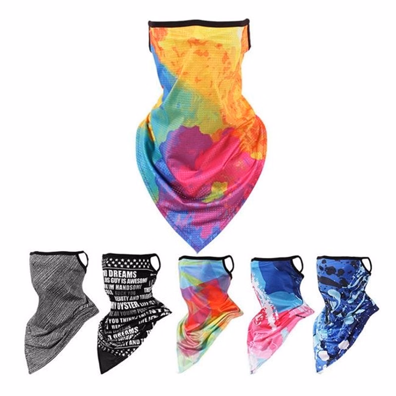 Multifunction Bandana Neck Gaiter With Ear Loops