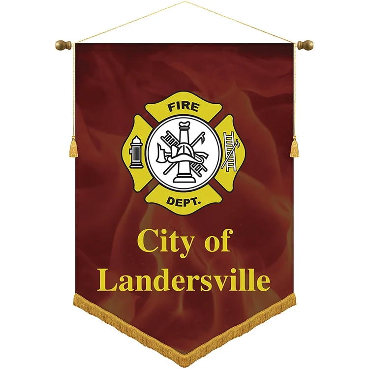30" x 42" Podium Banner, V Cut/ with Fringe 1
