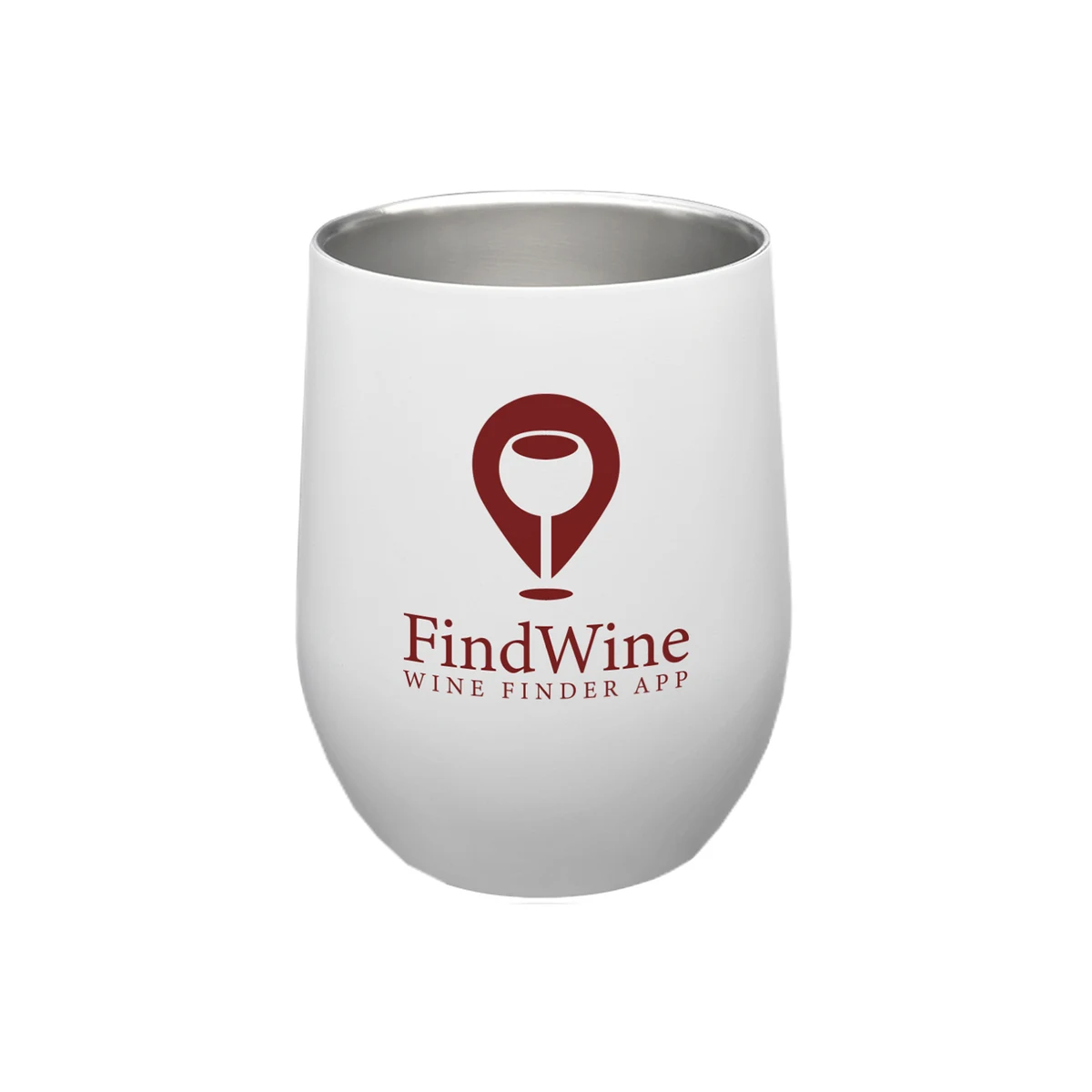 11 oz. Porter Stainless Steel Wine Glass (1 Color Imprint) 1
