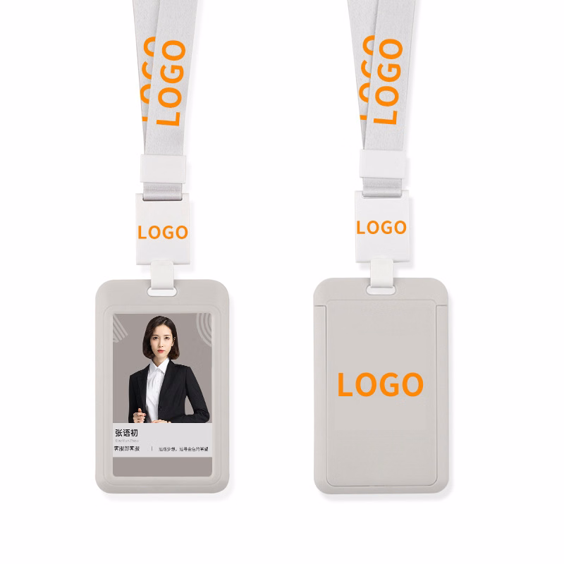 ID Card Badge Holder with Telescopic Lanyard