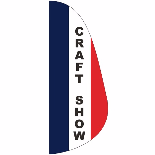 "CRAFT SHOW" 3' x 8' Message Feather Flag