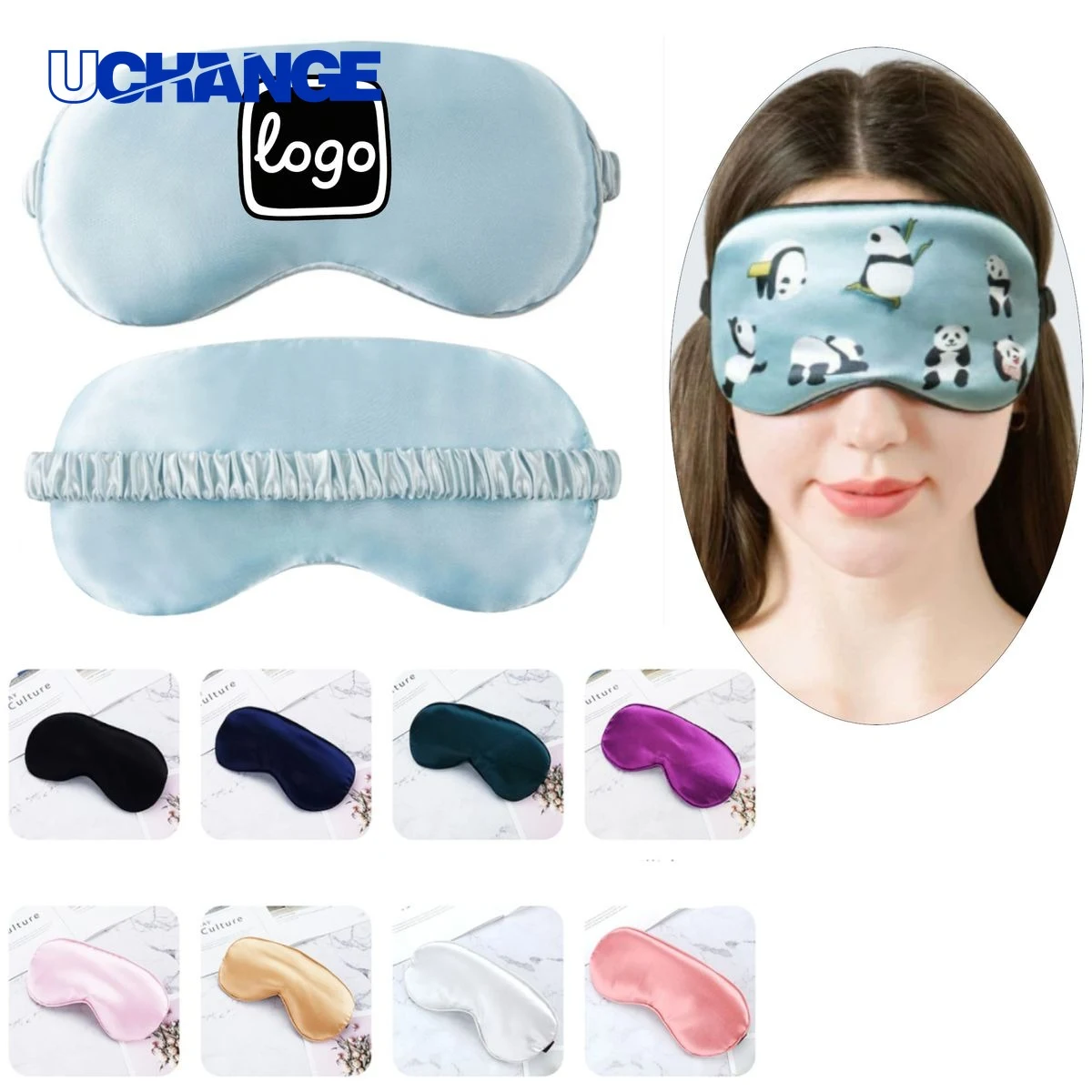 Double-Sided Simulated Silk Blackout Eye Mask 1